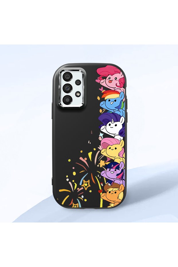 Samsung Galaxy A33 Compatible Black Silicone Case with Shock-Absorbing Camera Protections