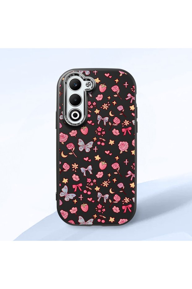 Oppo A5 4G/5G Compatible Shock-Absorbing Camera Protected Black Silicone Case