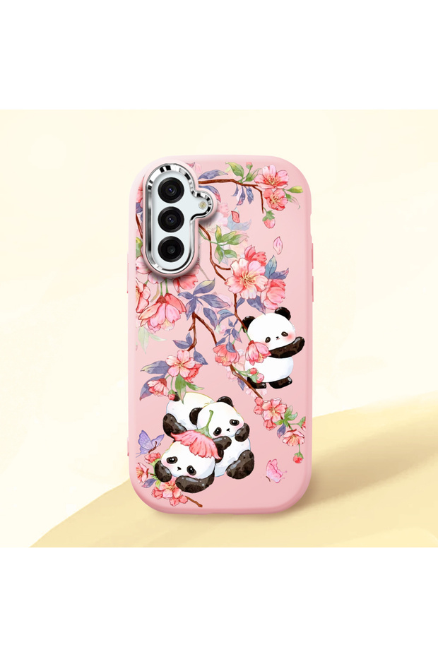 Pink Silicone Case with Shock-Absorbing Camera Protection Compatible with Samsung Galaxy A17 4G/5G