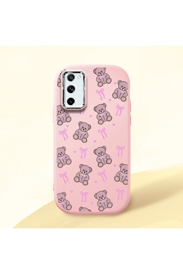 Pink Silicone Case with Shock-Absorbing Camera Protection Compatible with Samsung Galaxy S20 Fe 4G/5G