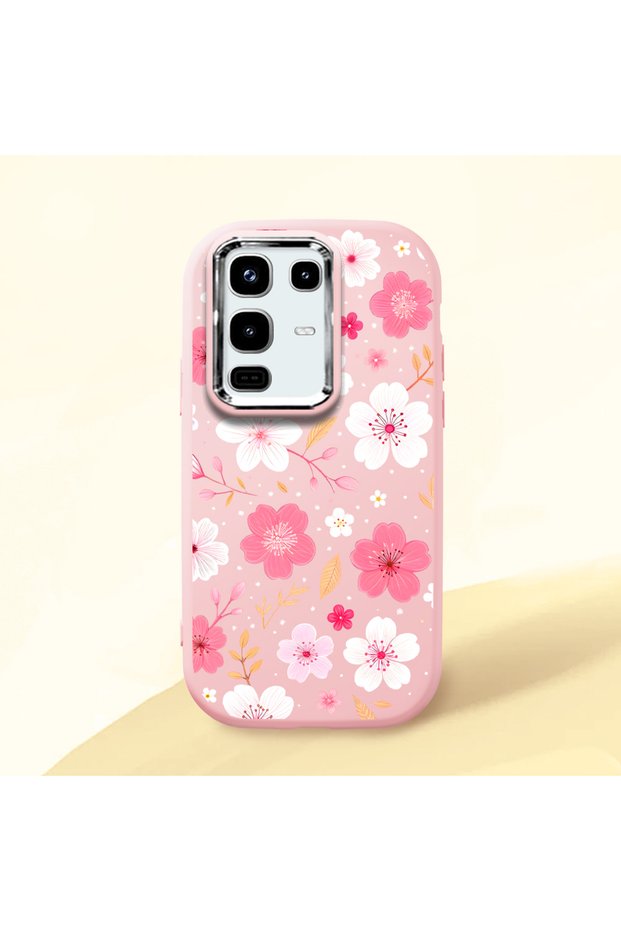 Pink Silicone Case Compatible with Infinix Note 50/Note 50 Pro with Shock-Absorbing Camera Protections