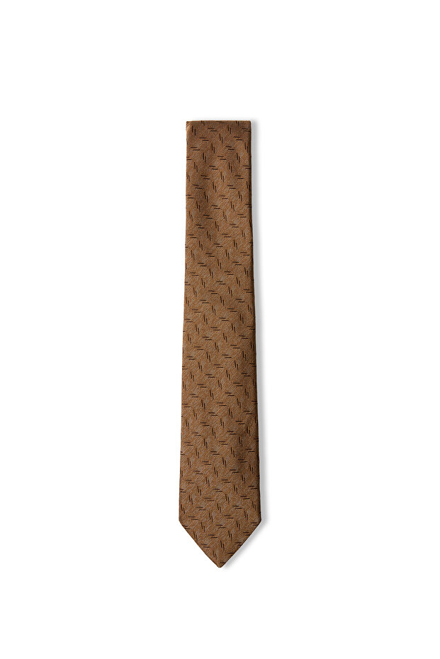Patterned Silk Blend Tie - 2