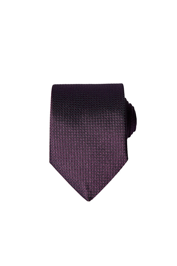 Patterned Silk Blend Tie - 1