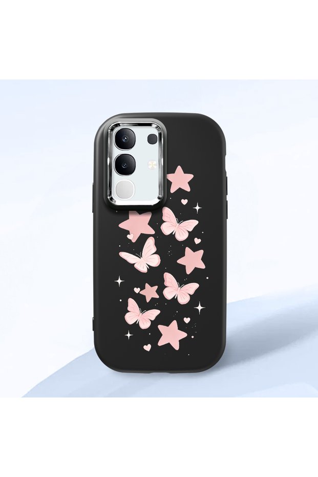 Vivo Y29 4g Compatible Shock-Absorbing Camera Protected Black Silicone Case