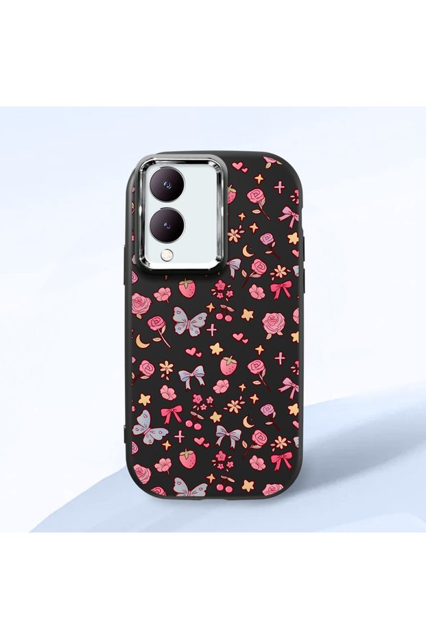 Vivo Y28 4g Compatible Shock-Absorbing Camera Protected Black Silicone Case
