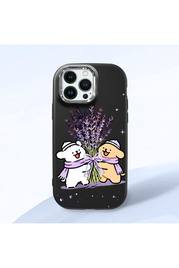 Black Silicone Case Compatible with iPhone 13 Pro Max with Shock-Absorbing Camera Protections