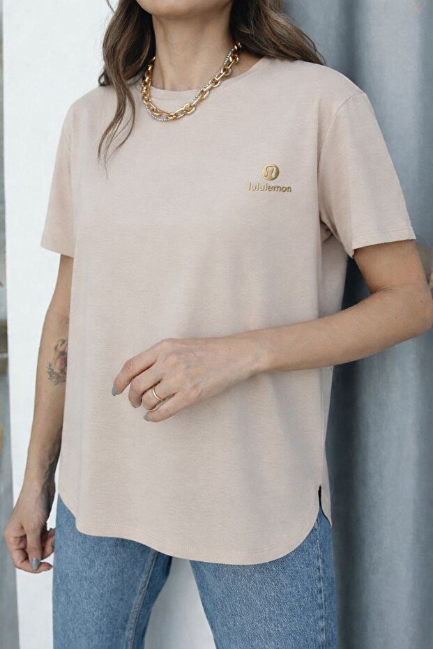 Modal Fabric Basic Tshirt-Printed - 1