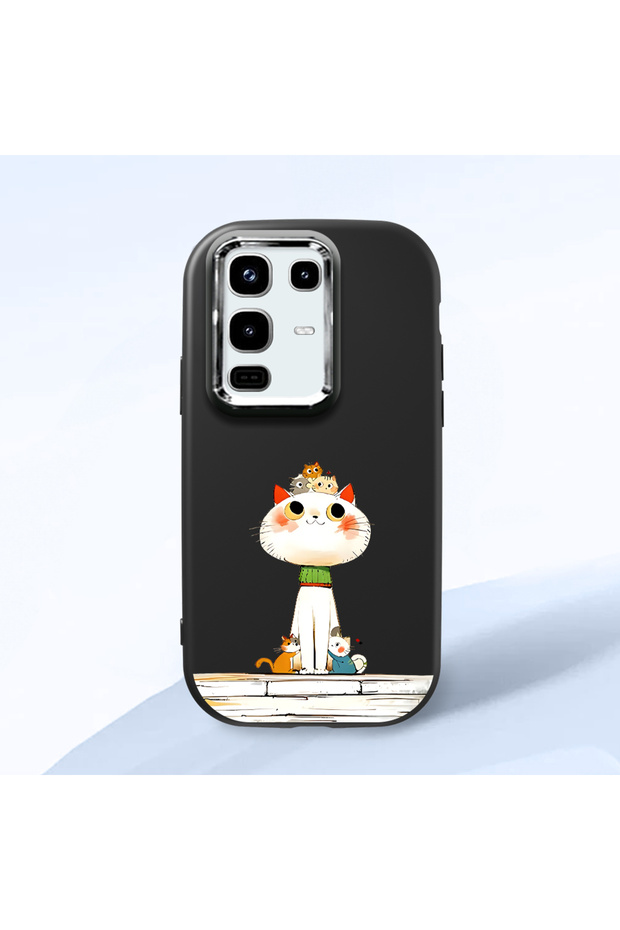 Infinix Note 50/Note 50 Pro Compatible Black Silicone Case with Shock-Absorbing Camera Protections