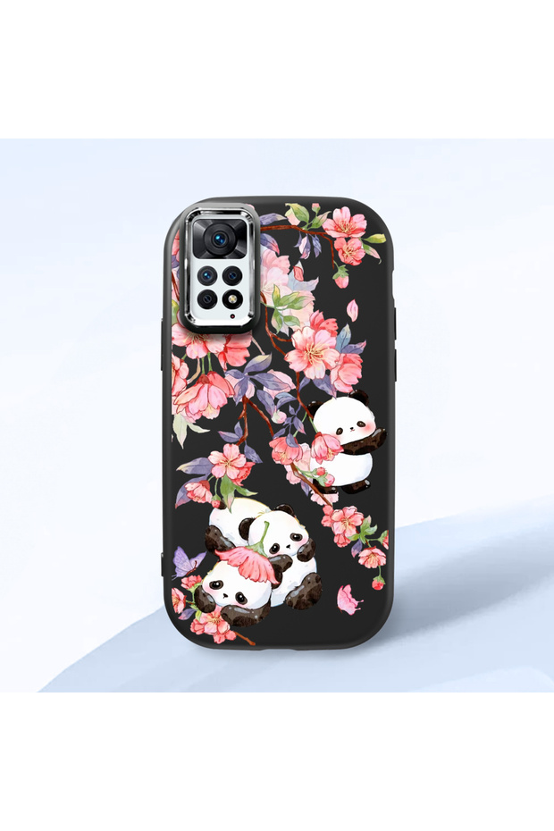 Redmi Note 11 Pro 4G/5G Compatible Black Silicone Case with Shock-Absorbing Camera Protections