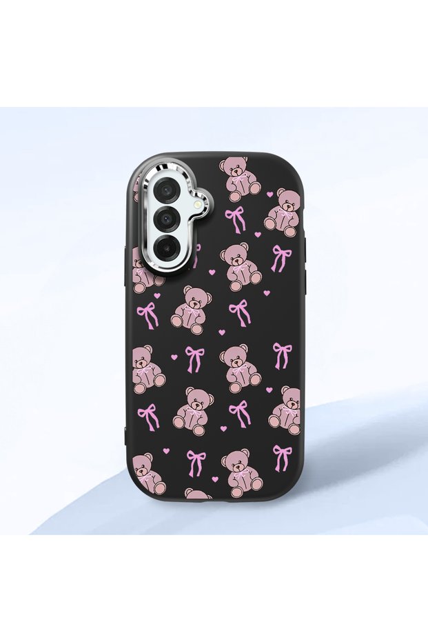 Samsung Galaxy A26 Compatible Black Silicone Case with Shock-Absorbing Camera Protections