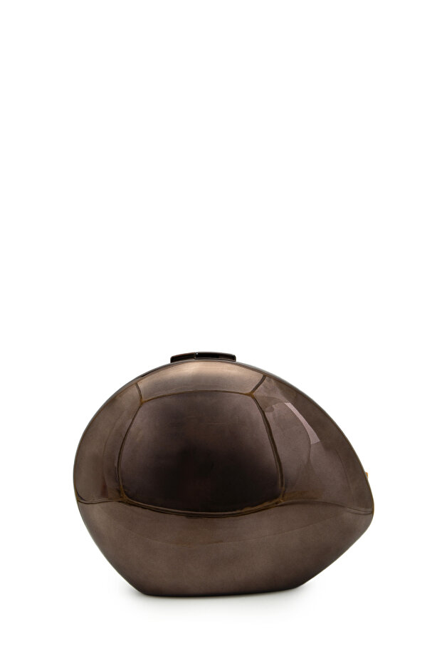 Mirror Surface Oval Form Clutch Women's Evening Dress Bag Delhi Anthracite
