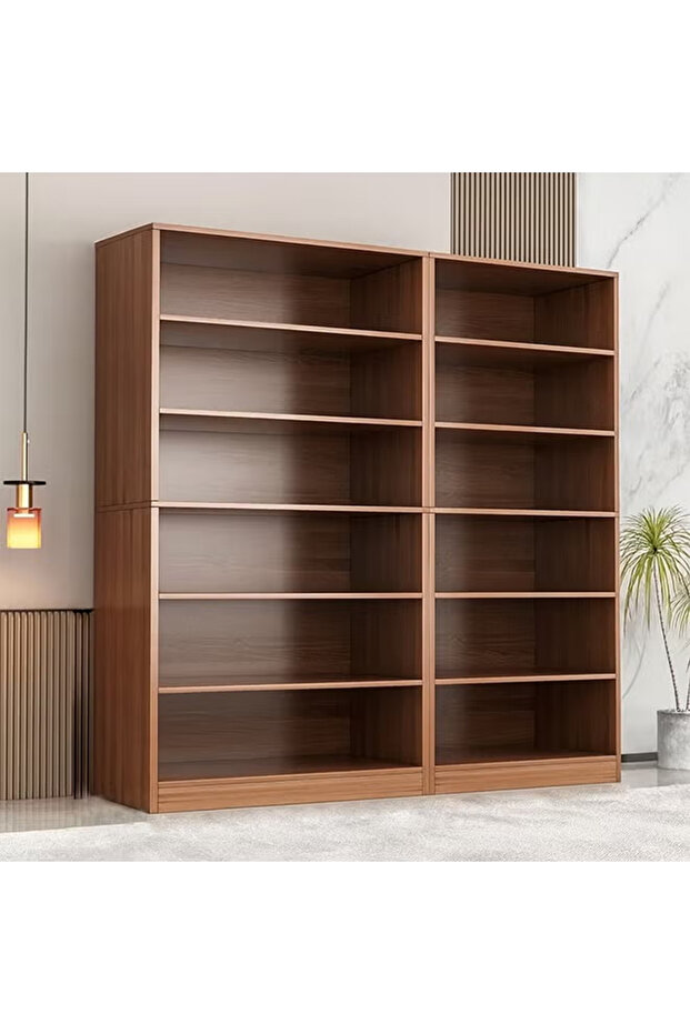 Modern Solid Wood Bookshelf Floor Rack Wall Mounted Corner Storage Bookcase