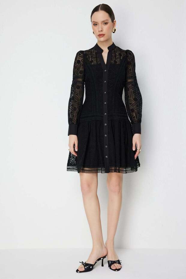 Rochie mini cu model Hakim Yaka - 1