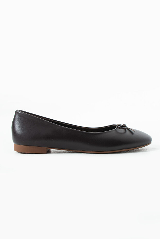 Joy Brown Genuine Leather Bowknot Ballerinas