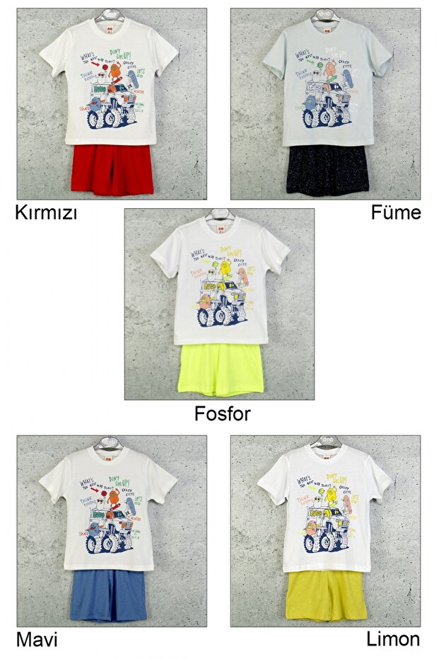 Boy's Cotton Combed Shorts Set