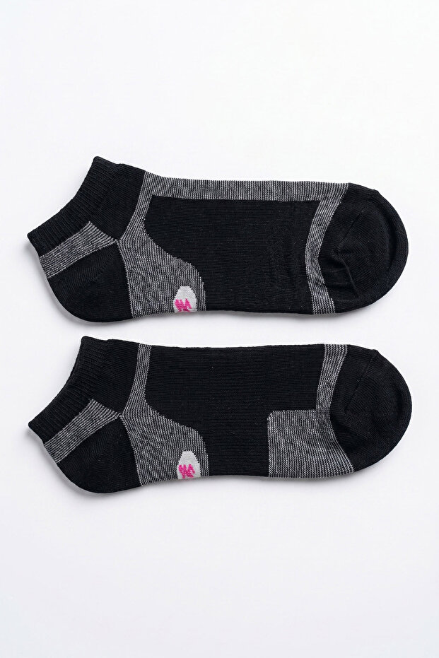 Women's Black Sport Booties Socks