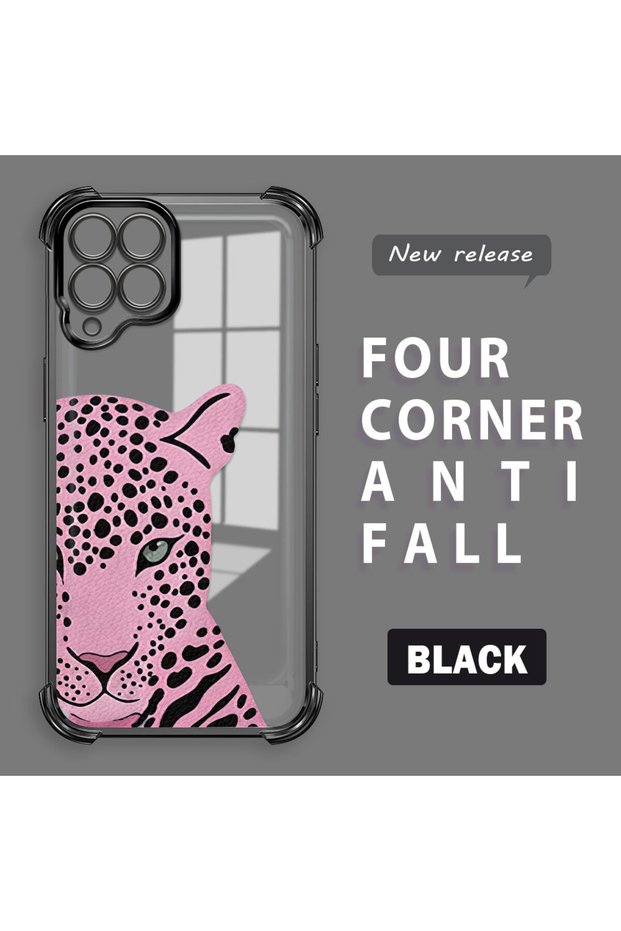 Samsung Galaxy M33 Compatible Transparent Four Corner Silicone Coated Glossy Edge Case