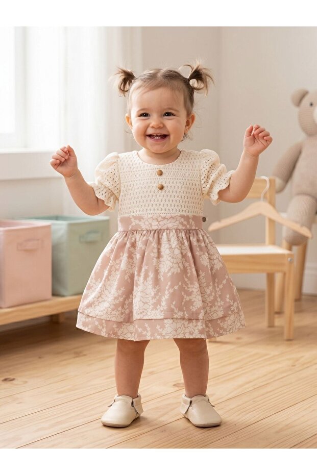 Tuğçe Linen Girl's Dress