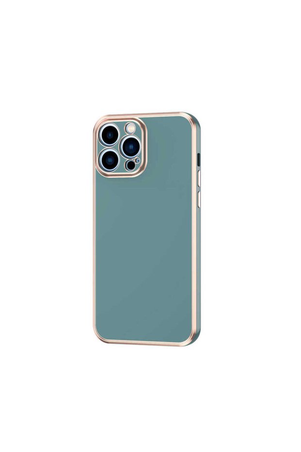 iPhone 13 Pro Max Compatible Tgco Bark Case-Petrol Green