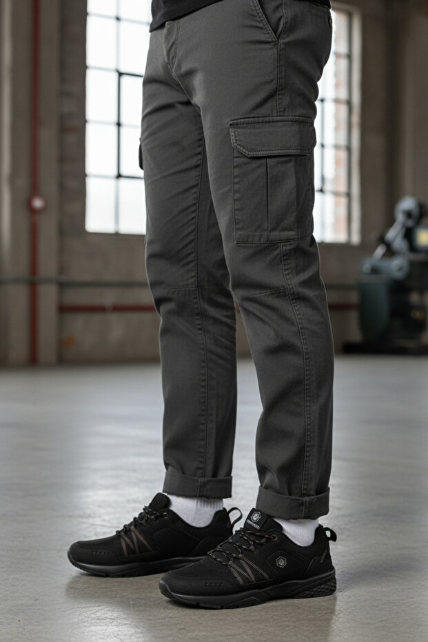 Mn-8692 Black Men's Comfort Casual Sneaker Shoes