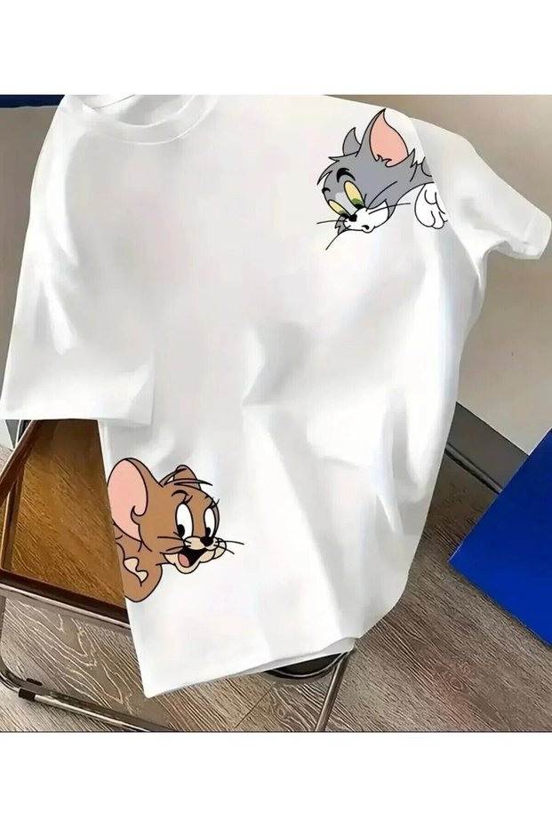 Printed T-Shirt. Short Sleeve Summer & Spring Casual Top, Women's Clothing