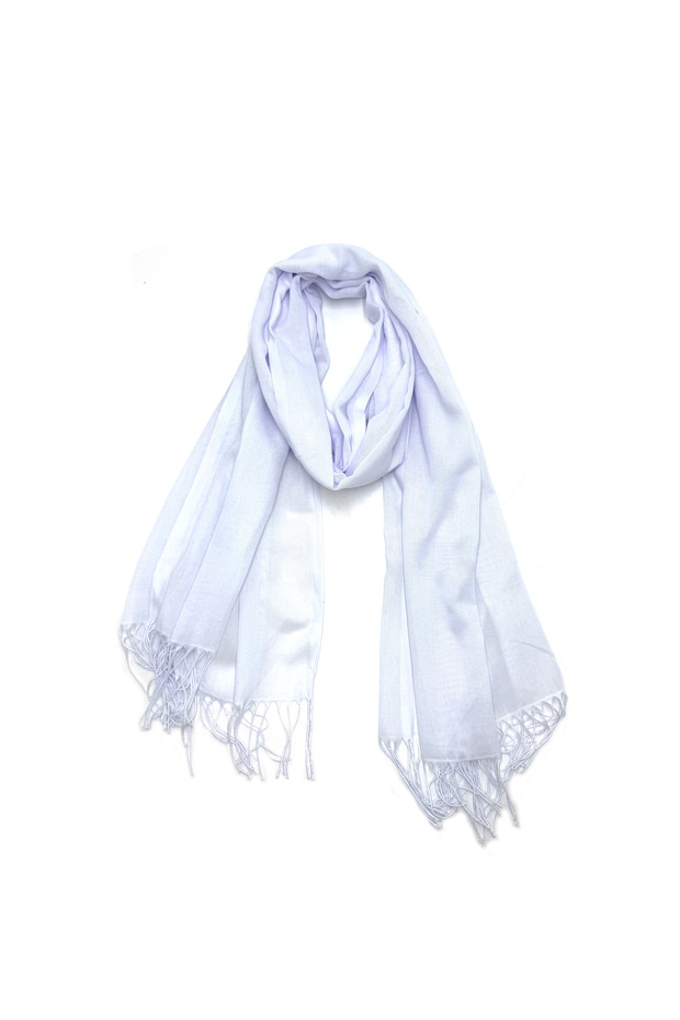Cotton Viscose Pashmina Women's Shawl 180x70 Cm With Tassels High Quality 150 gr