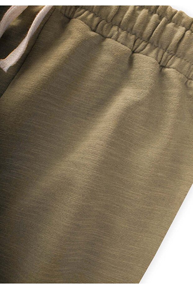 Mevsimlik Basic Eşofman 2-10 Yaş Olive - 3
