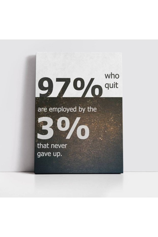 Tablou canvas Never gave up