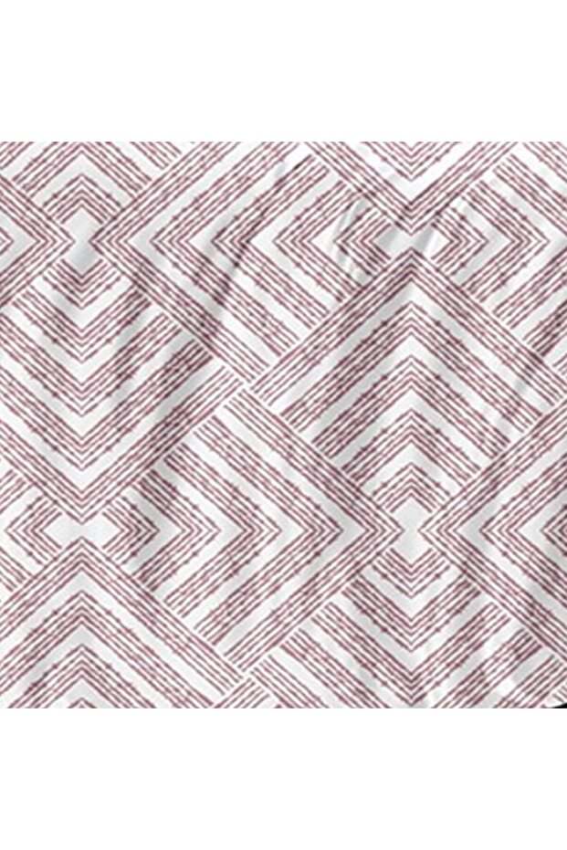 Fevert Pink Patterned Multi-Colored Single Duvet Set, 4-Piece Set - 5