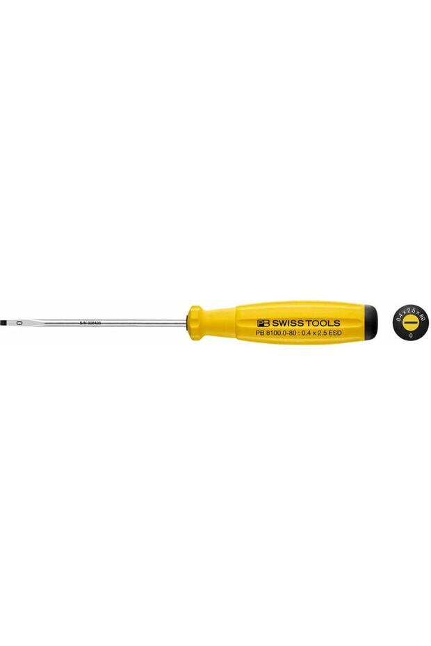 PB 8100.2-100 ESD SwissGrip ESD (electrostatic discharge) screwdrivers for slotted screws
