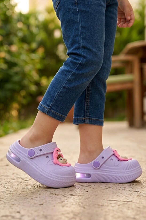 Lila Eva Lightweight Flexible Girls Sabo Slippers 2316 B-P