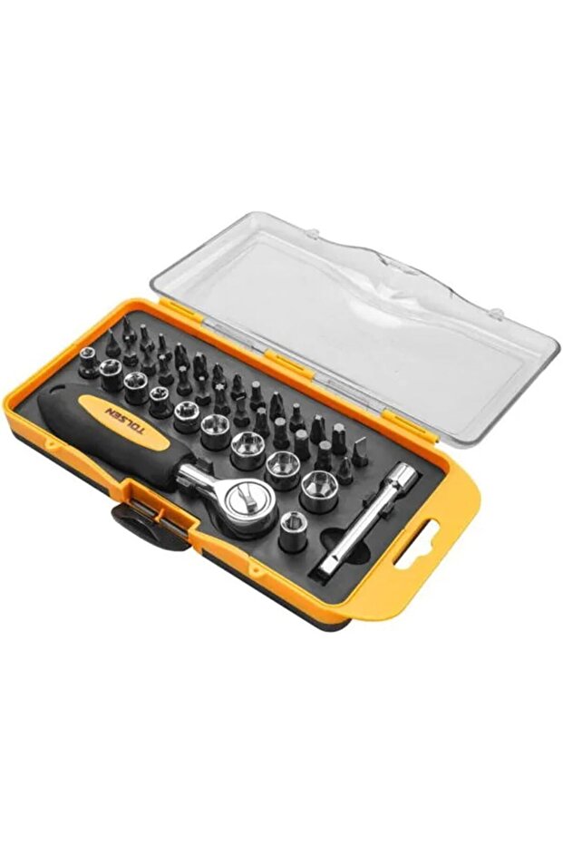 38 Piece Bits and Sockets Set Multi Function Fastening Tool Kit - 2