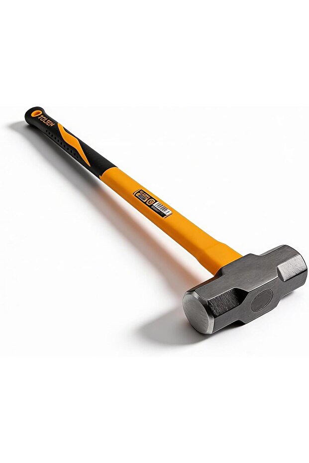 8lb Sledge Hammer with Carbon Steel Head and Fiberglass Handle