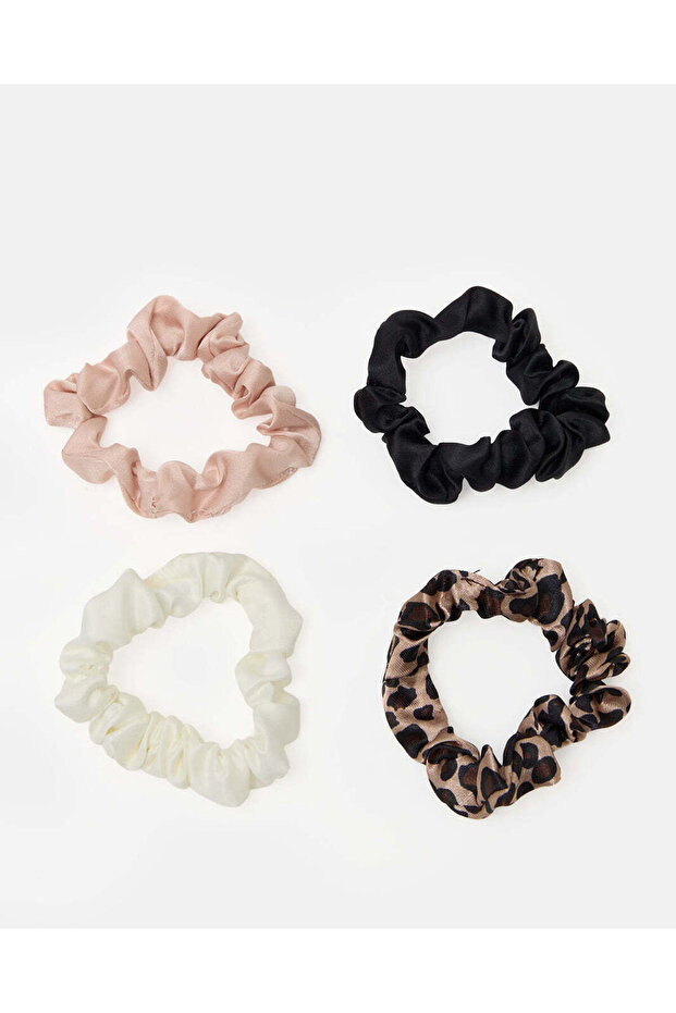 Women Multicolour Scrunchie Set