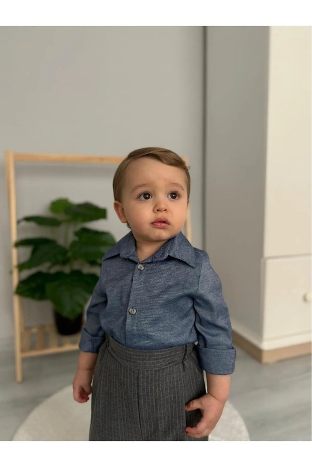 Baby Boy Cotton Classic Shirt 0-3 Months 3-6 Months 6-9 Months
