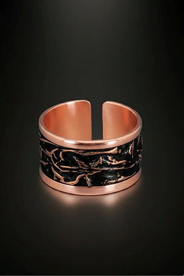 Women's Copper Ring - Black Night Magic Model Women's Copper Ring