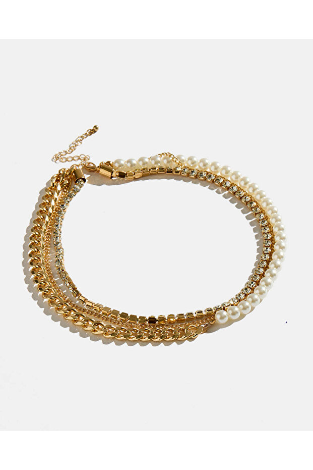 Women Gold Embellished Necklace