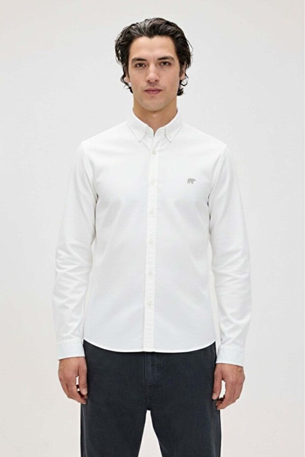 Men's White Shirt Men's White Cotton Shirt Victor White Men's Shirt
