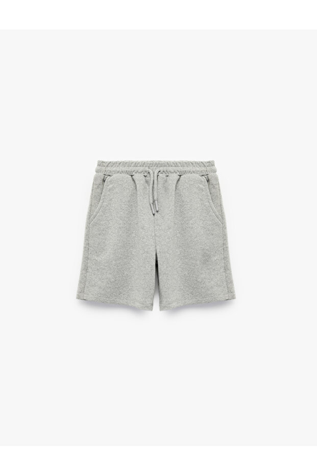 Basic Shorts with Belted Laces and Pockets - 1
