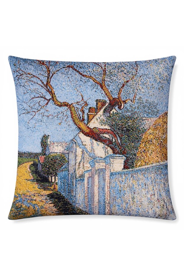 Goblen Kırlent Pillow Case 43X43 cm Decorative Pillow Case (Without Inner Filling)