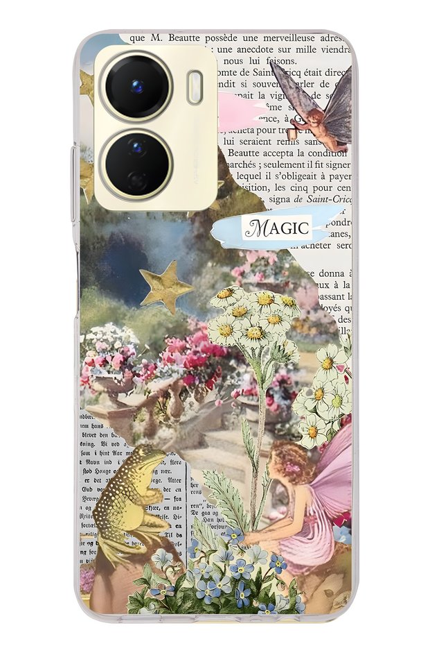 Vivo Y16 Compatible Spring Magic Pattern Transparent Phone Case