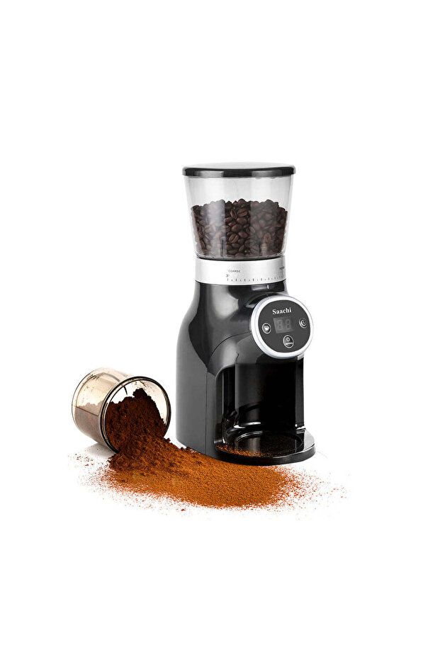 Coffee Grinder with Digital Control Panel
