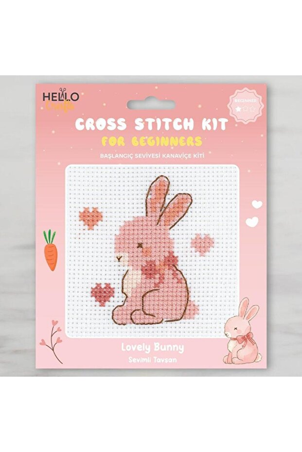 Beginner level crochet kit - cute rabbit