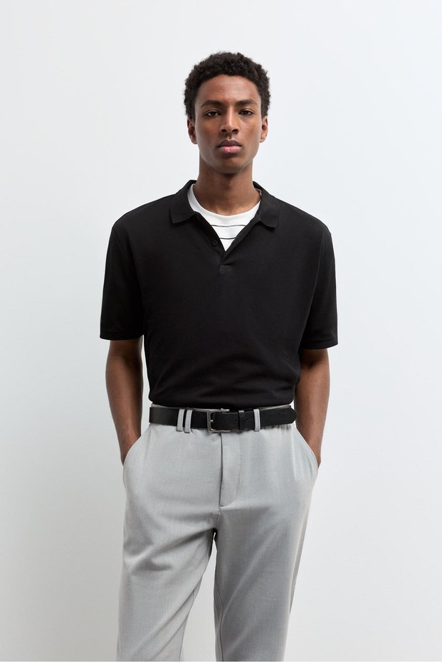 Basic polo yaka tişört