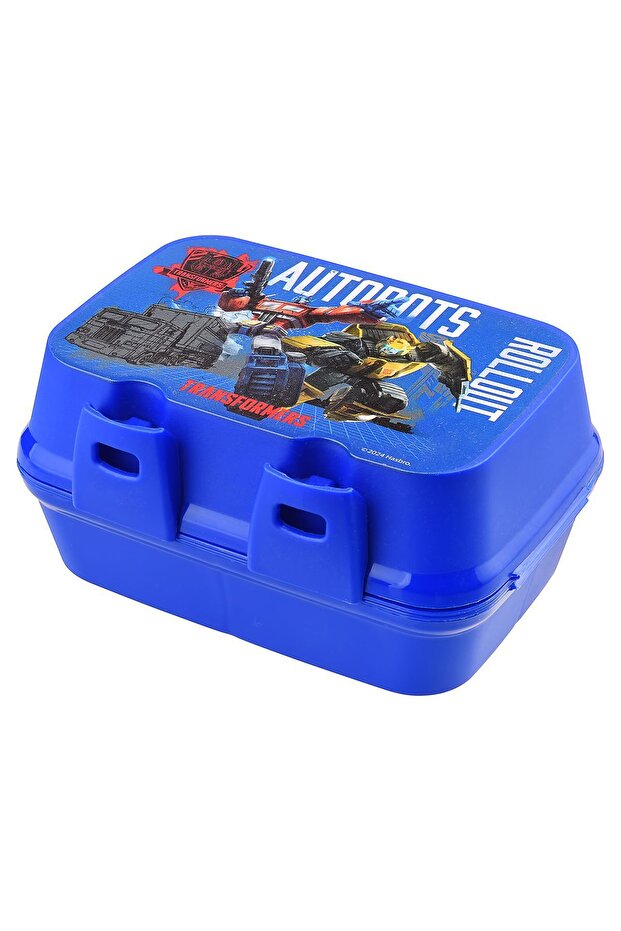 Transformers Children's Lunch Box with 4 Compartments and Fork and Spoon