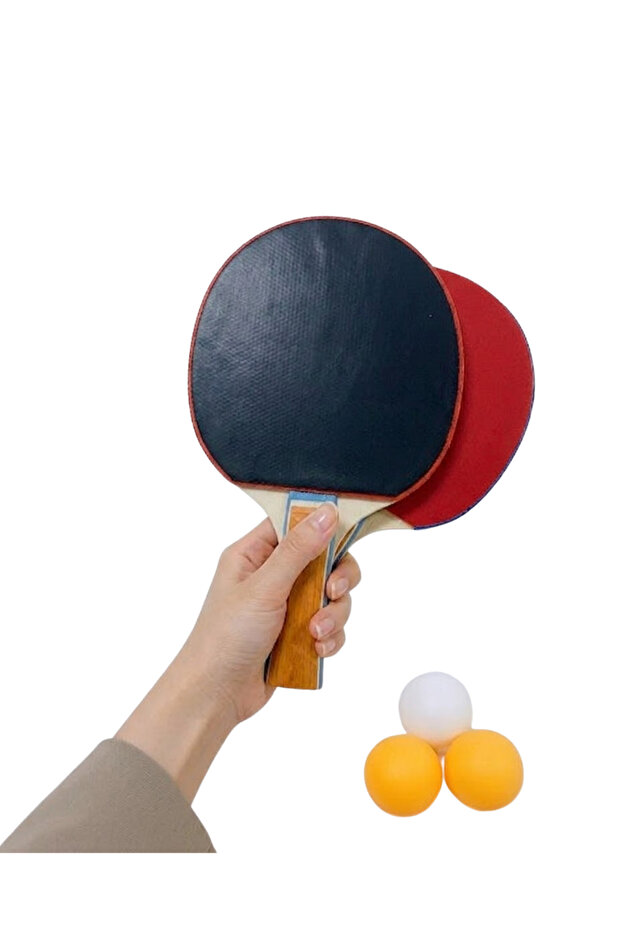 Table Tennis Set 2 Rackets 3 Balls Fun and Practical Game Set - 5