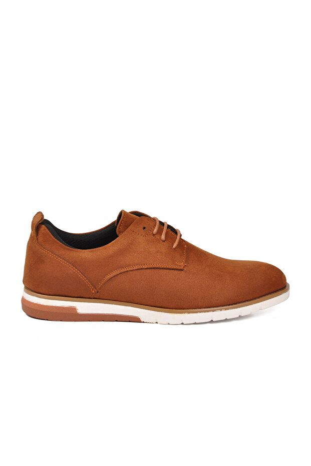 Tan Suede Lace-Up Men's Classic Shoes 206 m