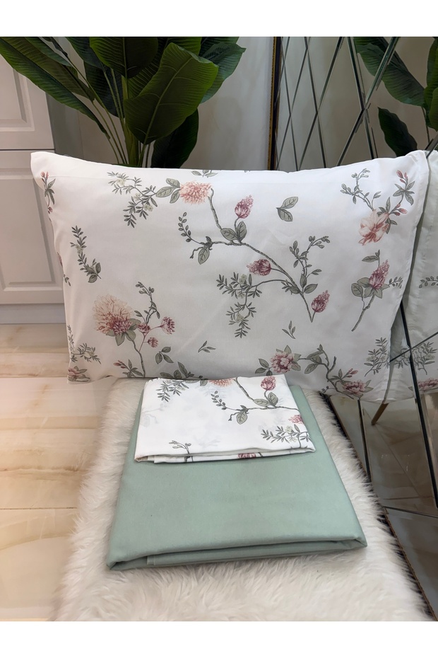 Double Bed Sheet and Pillowcase Set Without Elastic