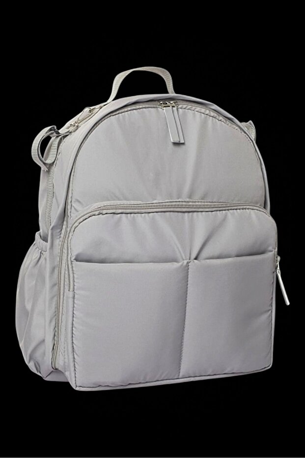 Luxury Gray Mother Baby Care Backpack Best Quality Baby Care Bag Models