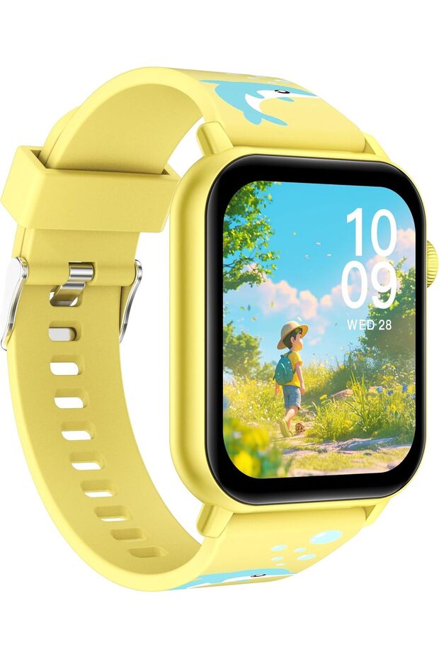 KiddoTime Kids Smart Watch with Games, Audiobooks & Study Cards, 1.83" IPS Display, Heart Rate Senso